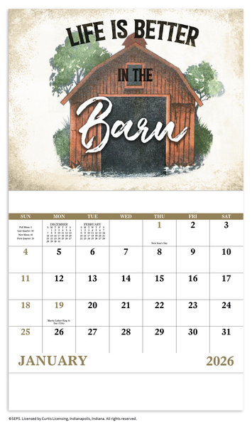Good Value™ Country Days - Stapled Calendar