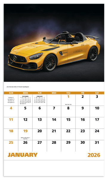 Good Value™ Exotic Sports Cars - Stapled Calendar