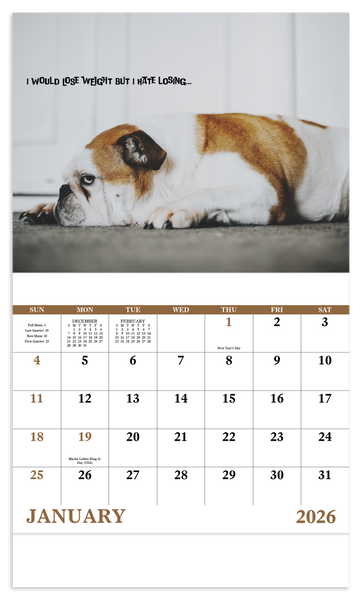 Good Value™ Pets with Attitude - Stapled Calendar