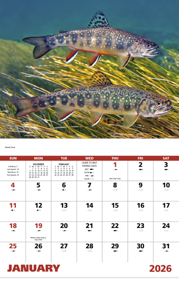 Good Value™ Fishing - Stapled Calendar