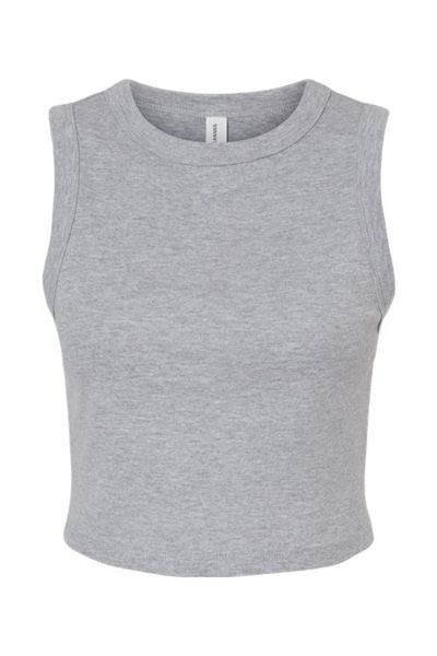 BELLA + CANVAS Women's Micro Rib Muscle Crop Tank