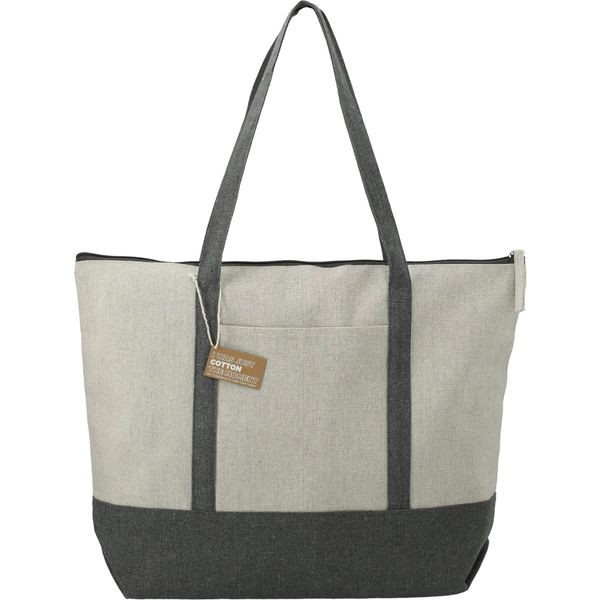 Repose 10oz Recycled Cotton Zippered Tote