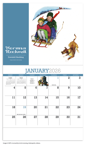 HotLine® Products Norman Rockwell Appointment Calendar - Stapled