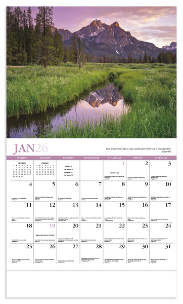 HotLine® Products Reflections (Non-Denominational) Appointment Calendar - Stapled