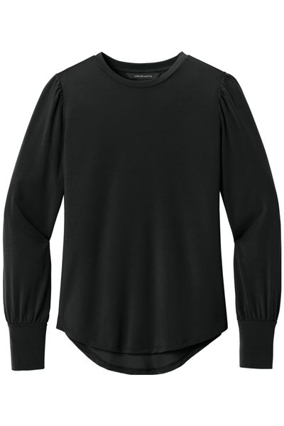 Mercer+Mettle Women's Stretch Jersey Long Sleeve Blouson Top