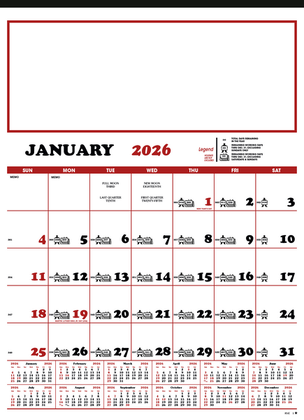Skinner & Kennedy™ Contractor's 12-Sheet Calendar