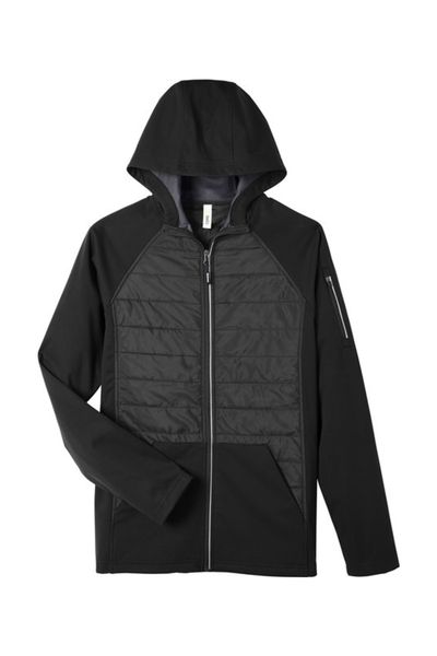CORE365 Unisex Techno Lite Hybrid Hooded Jacket
