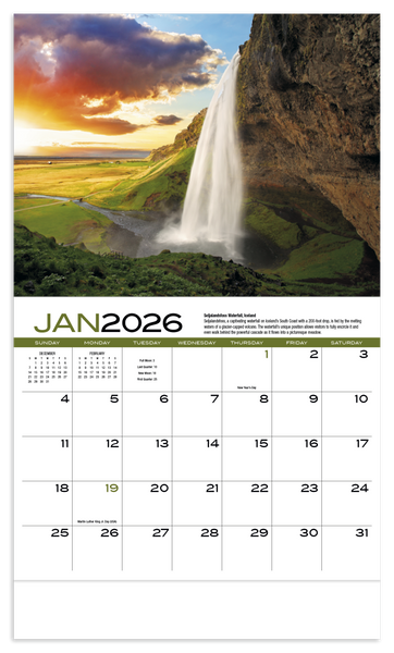 HotLine® Products Earth Appointment Calendar - Stapled