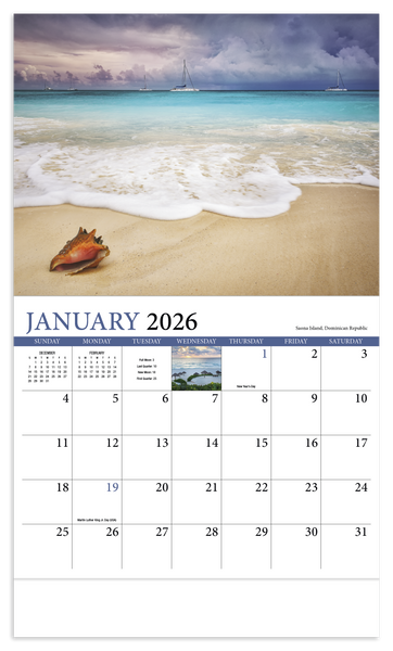 HotLine® Products Beaches Appointment Calendar - Stapled