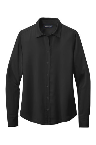 Brooks Brothers Women's Full-Button Satin Blouse