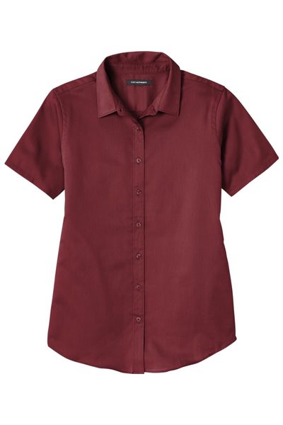 Port Authority Ladies Short Sleeve SuperPro React Twill Shirt