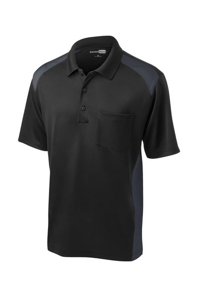 CornerStone Select Snag-Proof Two Way Colorblock Pocket Polo
