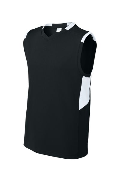 Sport-Tek Youth Club Sleeveless V-Neck