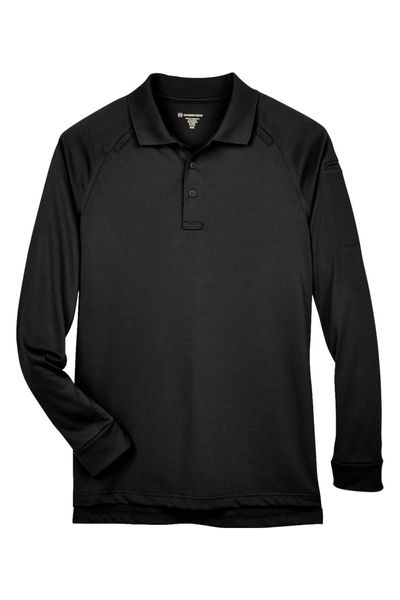Harriton Men's Advantage Long Sleeve Tactical Polo