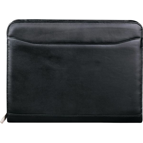 FSC® Mix Millennium Leather Zippered Padfolio