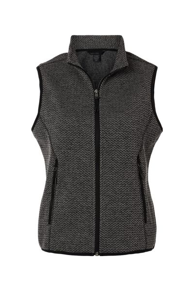 North End Women's Jasper Jacquard Fleece Vest