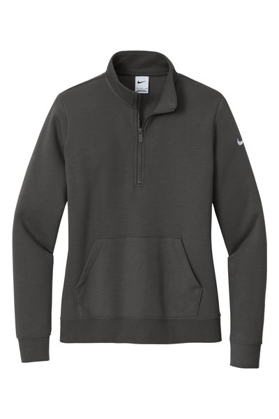 Nike Ladies Club Fleece Sleeve Swoosh 1/2-Zip
