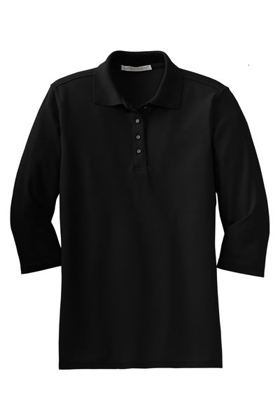 Port Authority Women's Silk Touch 3/4-Sleeve Polo