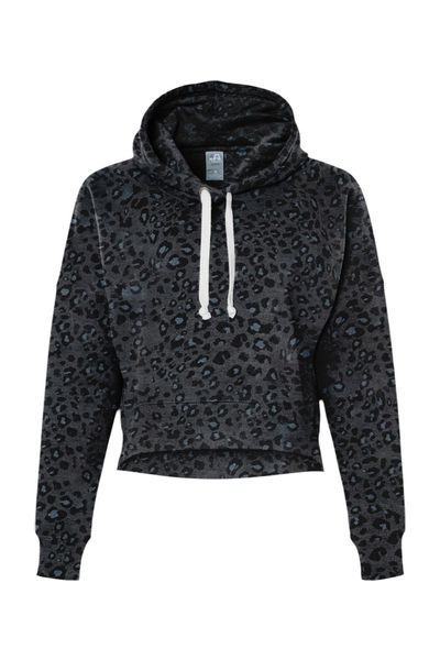 J. America Women's Crop Hooded Sweatshirt
