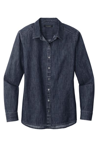 Port Authority Women's Long Sleeve Perfect Denim Shirt
