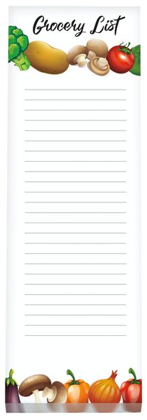 Souvenir® 3" x 9" Scratch Pad, 50 Sheet with Magnet