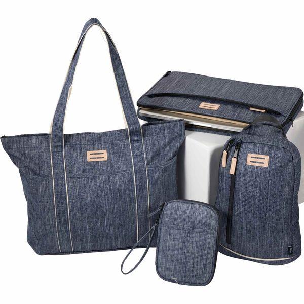 The Goods Navy Heather Carry All Tote