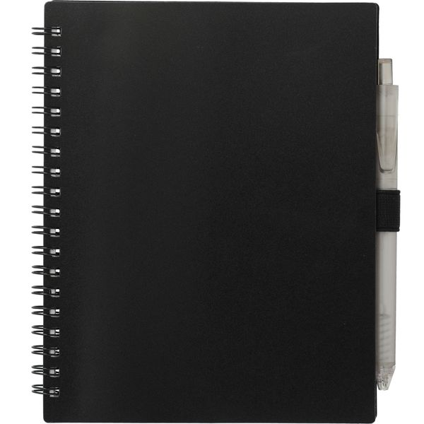FSC® Recycled 5.5” x 7” Spiral Notebook w/ RPET Pe