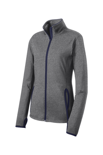 Sport-Tek Ladies Sport-Wick Stretch Contrast Full-Zip Jacket