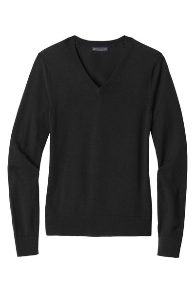 Brooks Brothers Women's Washable Merino V-Neck Sweater