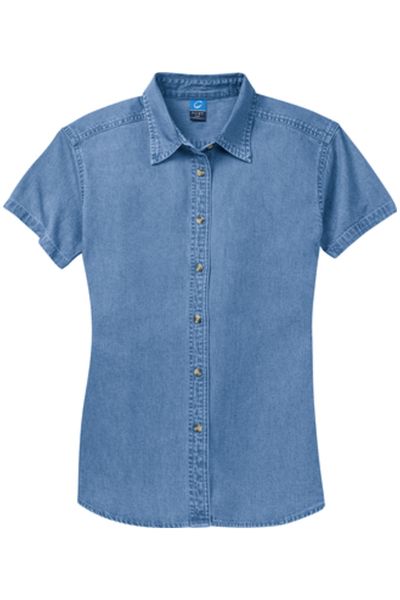 Port & Company - Ladies Short Sleeve Value Denim Shirt