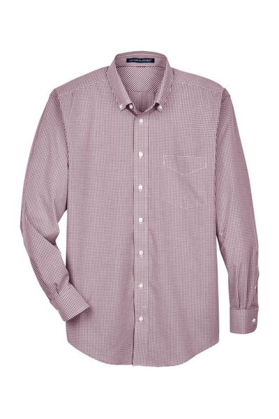 Devon & Jones Men's Crown Collection Gingham Check Woven Shirt