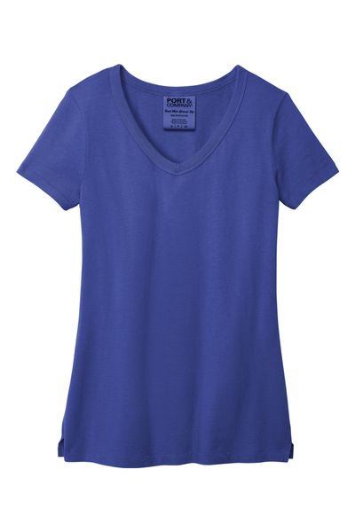 Port & Company Women's Beach Wash Garment-Dyed V-Neck Tee