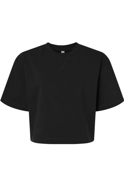 American Apparel Women's French Terry Mid-Length Boxy Top
