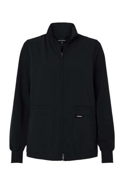 Jaanuu Women's Ceri Essential Full-Zip 6-Pocket Scrub Jacket