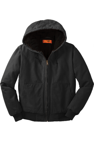 CornerStone Washed Duck Cloth Insulated Hooded Work Jacket