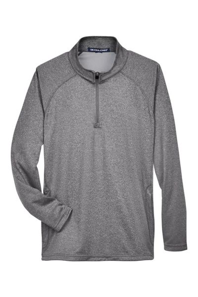 Devon & Jones Men's Stretch Tech-Shell Compass Quarter-Zip