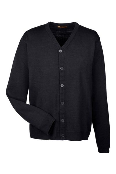 Harriton Men's Pilbloc V-Neck Button Cardigan Sweater