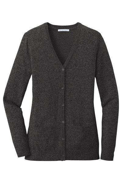 Port Authority Ladies Marled Cardigan Sweater