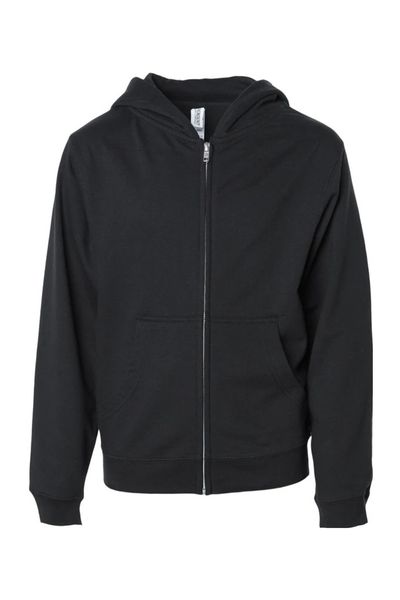 Independent Trading Co. Youth Midweight Full-Zip Hooded Sweatshirt
