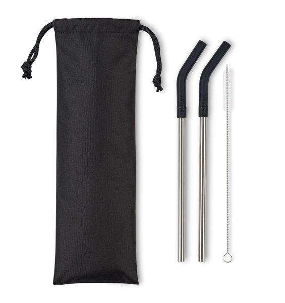 Aviana™ Poppy 2-Pack Stainless Straw Set