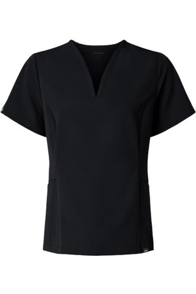 Jaanuu Women's Calix Fit & Flare Scrub V-Neck Top