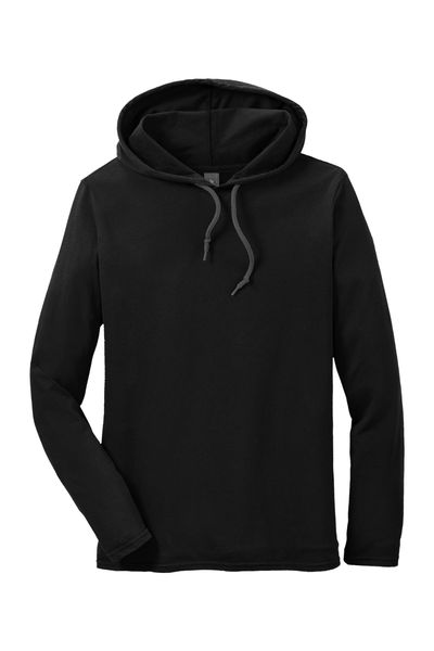 Gildan 100% Ring Spun Cotton Long Sleeve Hooded T-Shirt