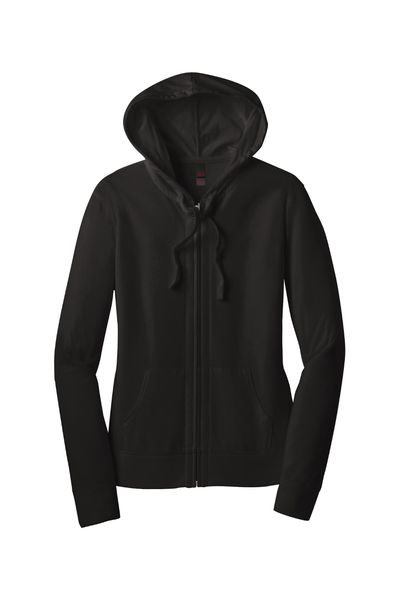 District Women's Fitted Jersey Full-Zip Hoodie