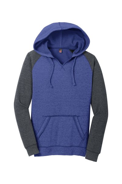 District Women's Lightweight Fleece Raglan Hoodie