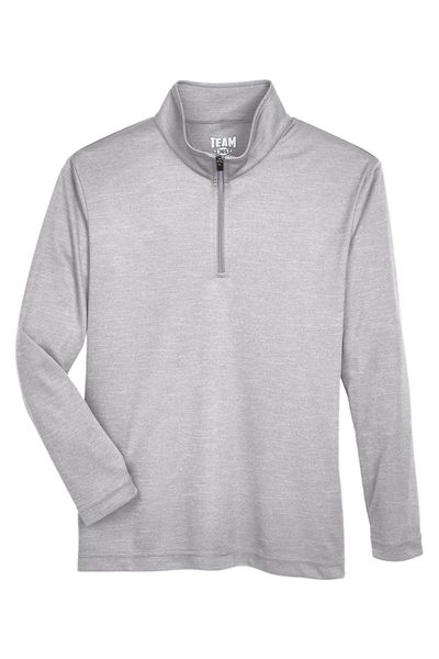 Team 365 Youth Zone Sonic Heather Performance Quarter-Zip Pullolver