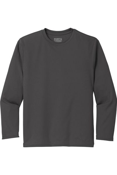Youth Port & Company Long Sleeve Performance Tee