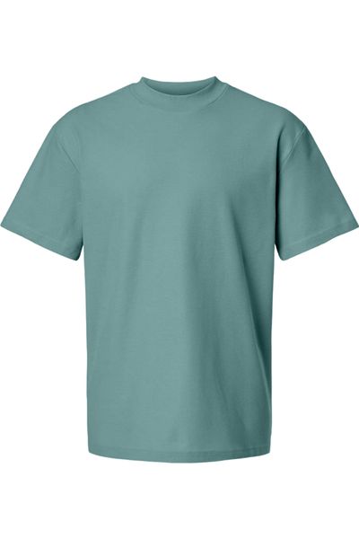 American Apparel Pique Mockneck Tee