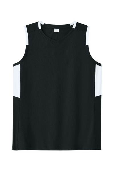Sport-Tek Women's Club Sleeveless V-Neck