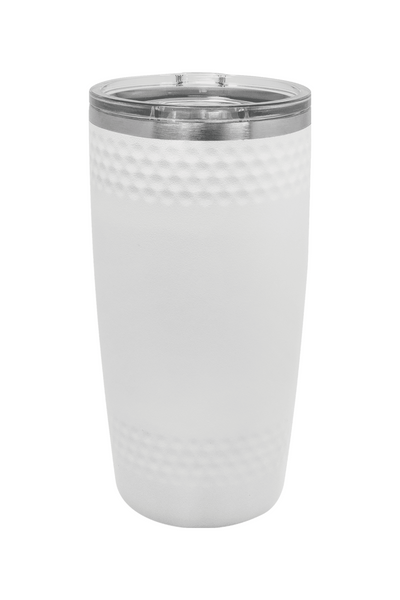 20 oz. Golf Tumbler with Dimples and Clear Slider Lid