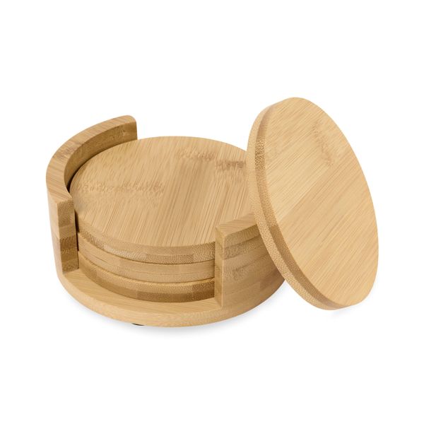Bamboo Coaster Set
